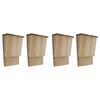 vidaXL Casette per Pipistrelli 4 pz in Legno 22x12x34 cm
