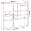 vidaXL Scaffale a Parete Rovere Artigianale 90x16x78 cm Truciolato