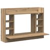 vidaXL Scrivania a parete rovere artigianale Legno ingegnerizzato