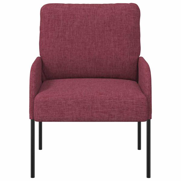 vidaXL Divani con cuscino 55cm Rosso Vino Legno compensato