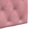 vidaXL Testata appesa Montaggio a parete Rosa 90 x 55 x 7 cm Velluto