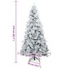 vidaXL Albero di Natale Artificiale con Rami Pieghevoli Verde 210 cm