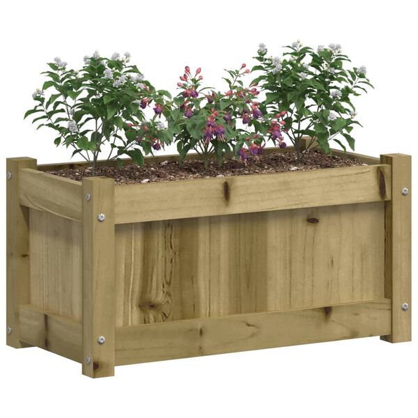vidaXL Fioriere da Giardino 2 pz in Legno di Pino Impregnato