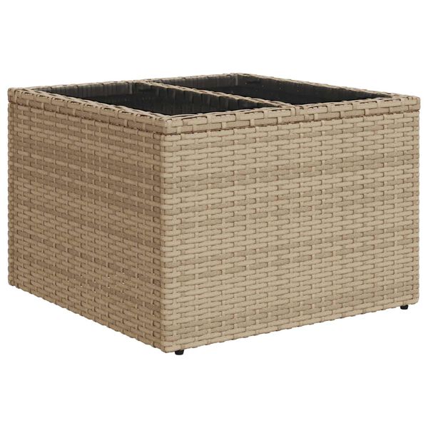 vidaXL Set di divani con cuscino Beige e Grigio Chiaro polyrattan