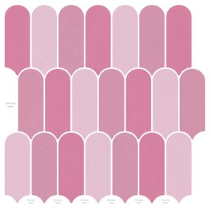 vidaXL Piastrella Piuma 10 pz Rosa 30 x 30 cm Poliuretano e PET