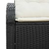 vidaXL Divano da giardino Nero 124 x 62 x 69cm polyrattan