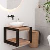 vidaXL Mobile da Bagno 45x45x35 cm in Legno Massello di Teak
