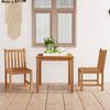 vidaXL Set da pranzo da giardino 3 pz 80x80 cm in legno massello di teak
