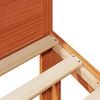 vidaXL Giroletto senza Materasso Marrone Cera 160x200 cm Legno di Pino