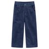 vidaXL Pantaloni da Bambino in Velluto a Coste Blu Marino 104