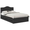 vidaXL Struttura del letto Nero 120 x 190 cm Legno Ingegnerizzato