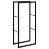 vidaXL Rastrelliera per Legna da Ardere Nera 55x30x116 cm in Acciaio