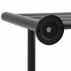 vidaXL Porta asciugamani Nero 61 x 23 x 17 cm Acciaio inossidabile