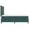 vidaXL Letto a molle con materasso Verde Scuro 140 x 190 cm Velluto