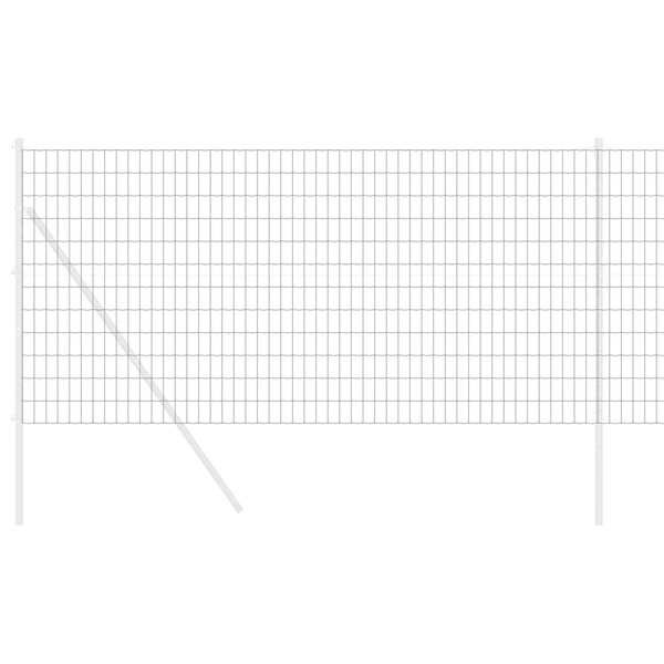 vidaXL Recinzione Euro Grigio 1.2 x 25 m Ferro rivestito in PVC