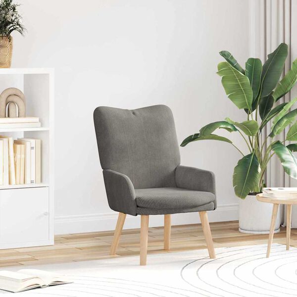 vidaXL poltrona Grigio chiaro 63 x 67 x 94 cm Tessuto