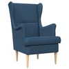 vidaXL poltrona Blu Tessuto