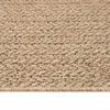 vidaXL Tappeto ZIZUR Beige 200x200 cm Aspetto Iuta Interni ed Esterni