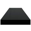 vidaXL Scaffale a Parete Nero 90x23,5x3,8 cm in MDF