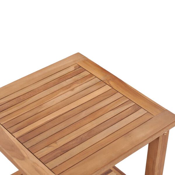 vidaXL Tavolino da Salotto 45x45x45 cm in Legno Massello di Teak