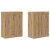 vidaXL Mobile a muro 2 pz Rovere artigianale 69,5 x 34 x 90 cm