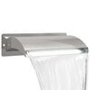 vidaXL Cascata da Piscina con Luce LED Acciaio Inox 304