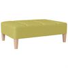 vidaXL Divano Letto a 2 Posti con Poggiapiedi Verde in Tessuto
