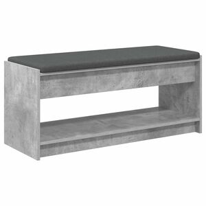 vidaXL Panca per ingresso Grigio Cemento 103 x 38 x 45 cm