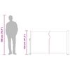vidaXL Tenda Laterale Retrattile per Patio 120x500 cm Rossa