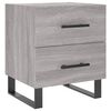vidaXL Comodino Grigio Sonoma 40x35x47,5 cm in Legno Multistrato