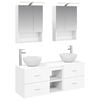 vidaXL Set di mobili per il bagno 5 pz Bianco