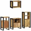 vidaXL Set di mobili per il bagno 4 pcs Legno di mango massello