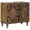 vidaXL Armadio per Lavabo da Bagno con porta Marrone 62 x 33 x 58 cm