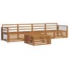 vidaXL Set di divani da esterno 5 pcs Naturale