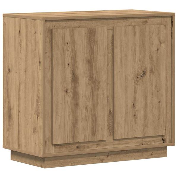 vidaXL Credenza Rovere artigianale 80 x 40 x 75 cm Legno multistrato