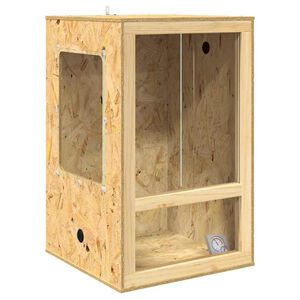vidaXL Terrario Marrone 50 x 50 x 80 cm OSB