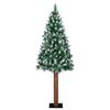 vidaXL Albero di Natale snodato con 300 LED con supporto Verde 210 cm
