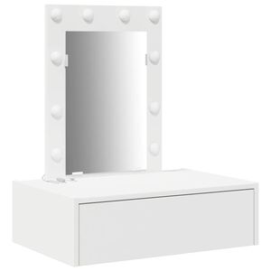 vidaXL Tavolo da Trucco Bianco 60 x 40 x 70 cm Legno multistrato