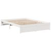 vidaXL Letto Libreria senza Materasso Bianco 160x200 cm Legno di Pino