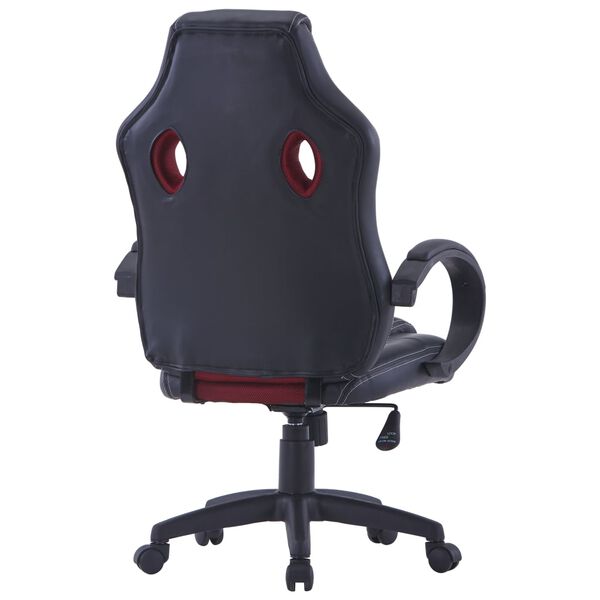 vidaXL Sedia da Gaming Rosso Vino in Similpelle