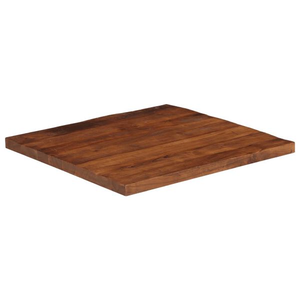 vidaXL Piano Tavolo 70x70x2,5 cm Quadrato Legno Massello di Recupero