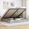 vidaXL Letto ottomano Grigio cemento 160 x 200 cm Legno multistrato