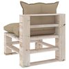 vidaXL Set Divani da Giardino Pallet 7 pz con Cuscini in Legno di Pino