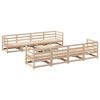 vidaXL Set Divani da Giardino 9 pz in Legno Massello di Pino