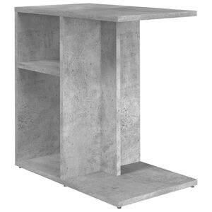 vidaXL Tavolino Grigio Cemento 50x30x50 cm in Legno Multistrato