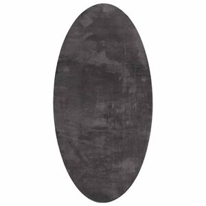 vidaXL Tappeto HUARTE Antracite 150 x 80 cm 100% Poliestere