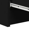vidaXL Credenza Nera 60x35x98,5 cm in Legno Multistrato