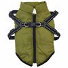 vidaXL Cappotto Cani Imbracatura Impermeabile Riflettente Verde L24