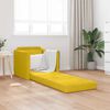 vidaXL Divano letto 60cm Giallo Scuro Velluto
