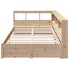 vidaXL Letto Libreria senza Materasso 120x190cm Legno Massello di Pino
